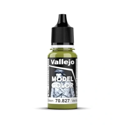 Imagen de Vallejo Model Color Pintura Acrílica Verde (Lime Green) Acabado Mate, 18 ml. Autonivelante y Sistema BSL para Modelismo Figuras
