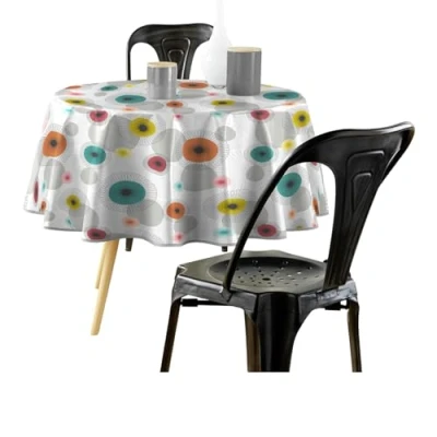 Imagen de Douceur d&#039;Intérieur Mantel Redondo de PVC Estampado Feria 160 cm