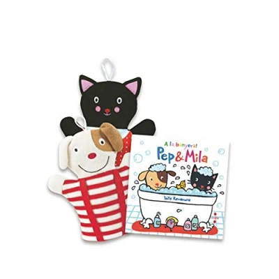 Imagen de Pep i Mila. Lot A la banyera! Llibre + manyoples: Pack amb una manyopla de bany (Pep &amp; Mila)