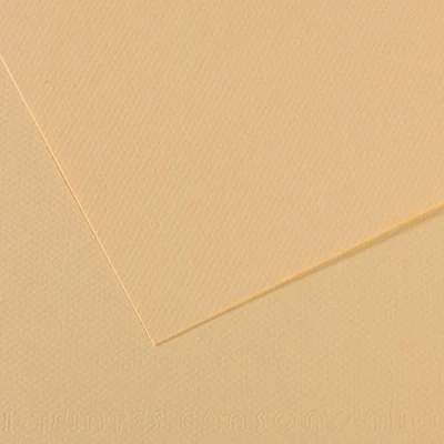 Imagen de Canson Mi Teintes Papel de Color Pulpa Teñida, 160 g/m2, Beige (Cream 407), 21x29,23, Pack 25