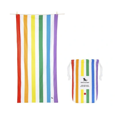 Imagen de Toalla Playa Large Microfibra Summer Rainbow Skies Personalizable