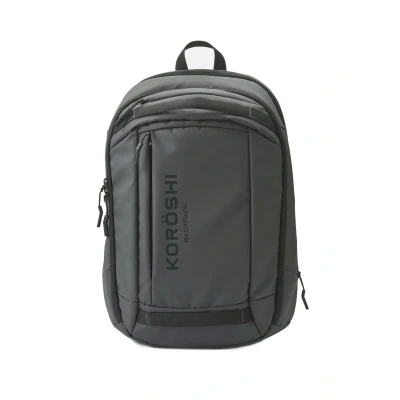 Imagen de Mochila con varios bolsillos y compartimentos separados por cremalleras, válida para ordenador portátil, color Gris Hombre