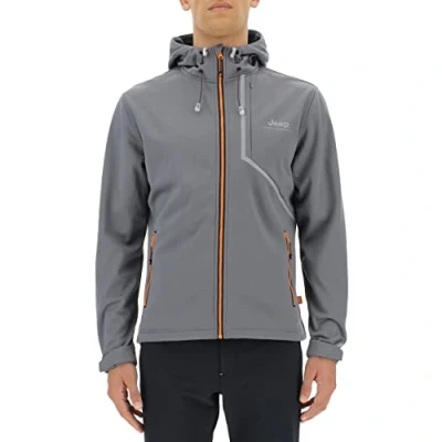 Imagen de JEEP O102622 G459 XP MAN HOODED TECH SOFTSHELL JACKET W/Zipped Pockets JX22A Castlerock S