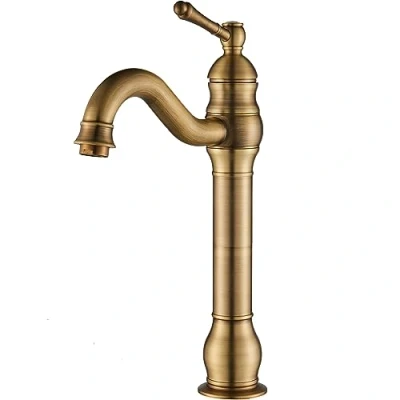 Imagen de Rozin grifo para lavabo (latón, con giratorio, monomando, acabado cromado pulido, mezcla de agua fría y caliente