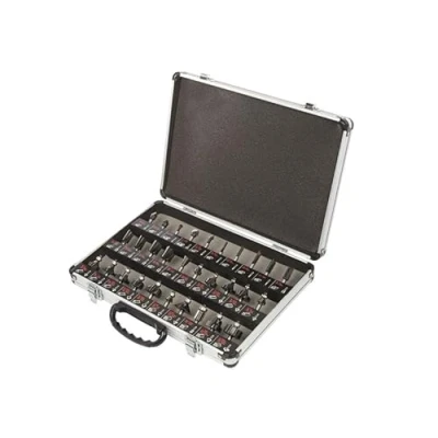 Imagen de Trend SET/SS31 X 1/4TC cortador de Router Set Plata/Negro (30 piezas)