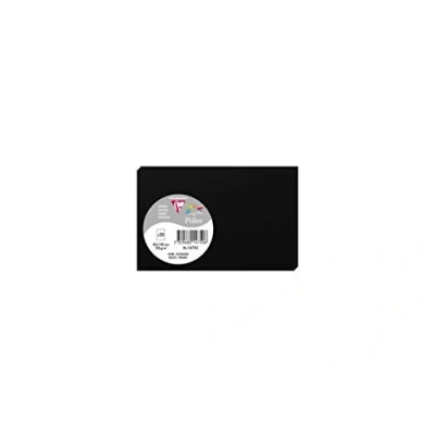 Imagen de Clairefontaine 1475 C tarjeta Pollen 8,2 x 12,8 cm, 210 g Paquete de 25 negro
