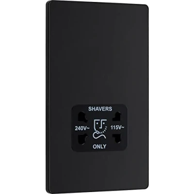 Imagen de BG Electrical Evolve Enchufe para afeitadora de doble voltaje, 115/240 V