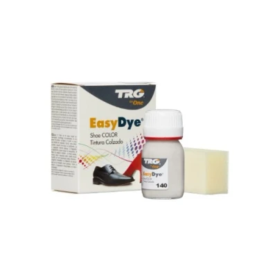 Imagen de TRG The One Tinte para Calzado y Complementos de Piel Tintura zapatos Piel, Lona Sintética con Esponja aplicadora Easy dye #140 Ice, 25ml