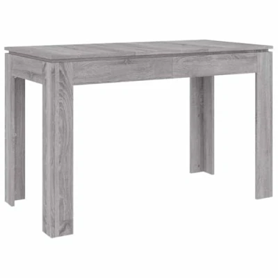 Imagen de vidaXL Mesa de Comedor Mostrador Restaurante Terraza Cocina Bistró Cafetería Resistencia a Humedad Rectangular Madera Contrachapada Gris Sonoma