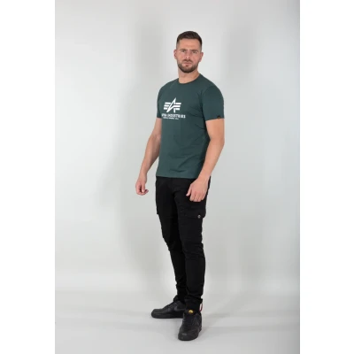 Imagen de Alpha Industries Camiseta estampada, Hombre, Talla: Small, Navy green