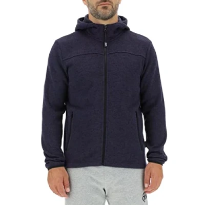 Imagen de JEEP O102558 A099 J MAN HOODED TRICOT FLEECE JACKET W/Zipped Pockets J22W Hombre Blue Melange M
