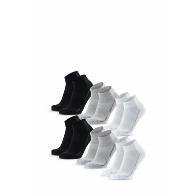 Imagen de Danish Endurance Quarter 6PACK Calcetines de deporte, Talla: 39 42, Black grey white