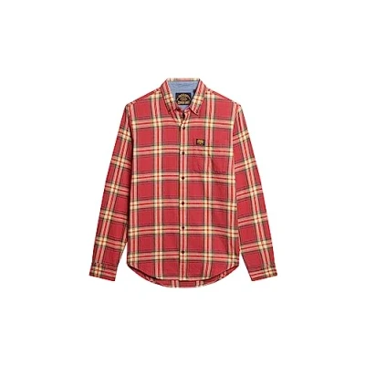 Imagen de Superdry Organic LONG Sleeve Lumberjack Camisa, Hombre, Talla: Small, Drayton check red