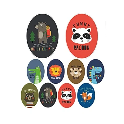 Imagen de 8 parches Ovalados rodillera infantil serigrafiados para planchar en la ropa. Aplicaciones termoadhesivas reparar y decorar pantalones, chaquetas, jerseys, mochilas, batas, etc. (8552)