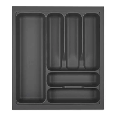 Imagen de Orga Box I Cubertero 419 x 473 gris orión con estructura perlada y revestimiento antideslizante para Tandembox Antaro/Intivo ModernBox en armario de 50 cm