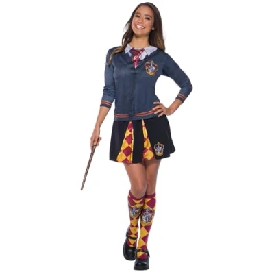 Imagen de Rubies Falda Gryffindor para mujer, impresa digitalmente, Complemento, Licencia Oficial Harry Potter, Talla única cosplay, fiestas y Carnaval