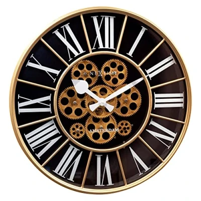 Imagen de NeXtime 3283ZW William Reloj de Pared, Negro, 50 cm