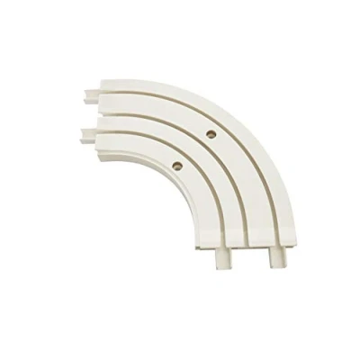 Imagen de GARDINIA Codo de extensión para barras cortina GE3 / 3 cortina, Ángulo 90, 13,5/13,5 cm, Plástico, Blanco