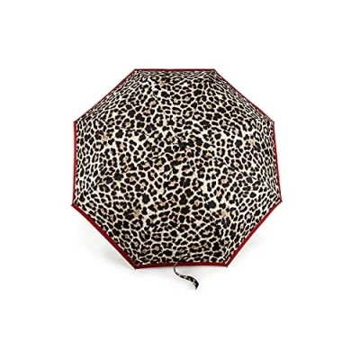 Imagen de Fulton Paraguas Minilite, estampado de leopardo brillante, marco fuerte y ligero resistente al viento, multicolor, Talla única, Clásico