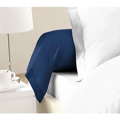 Imagen de Home Linge Passion Fundas de Almohada 85 x 185 cm (Lote 2) 100% algodón, Azul índigo Oriente