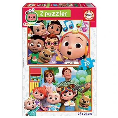 Imagen de Educa Cocomelon. 2 Puzzles Infantiles de 20 Piezas. + 36 Meses, Multicolor (19137)