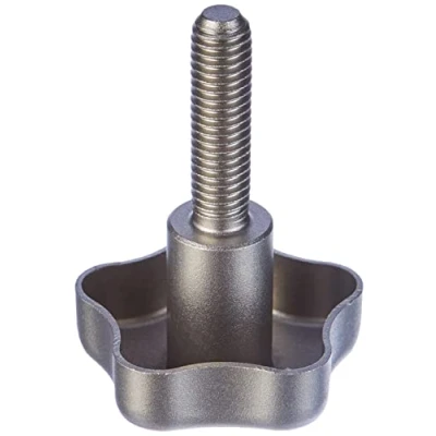 Imagen de Ganter Normelemente GN 5334 40 M8 30 Tornillos de acero inoxidable estrella, plata, Diámetro del mango d1: 40mm Rosca: M8x30mm