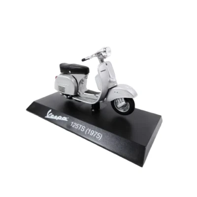 Imagen de OPO 10 Miniatura Scooter Coleccionable 1/18 Compatible con Piaggio Vespa 125TS Gris 1975 Ves0019