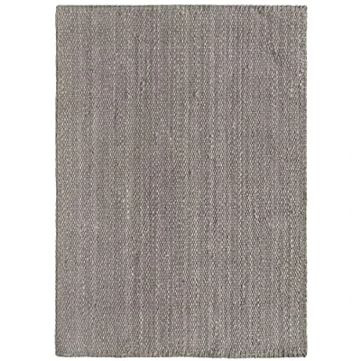 Imagen de HAMID Alfombra de Yute Granada 100% Fibra Natural Gris, Suave, Tejida a Mano, Salón, Comedor, Dormitorio, Pasillos, Entrada, Color Gris (170x120cm)