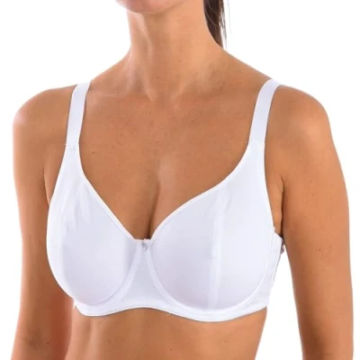 Imagen de Selene Delia C Sujetador señora Reductor sin Relleno con Aros Copa 39% Poliamida 52% Poliéster 9% Elastano Color: Blanco Talla: 105