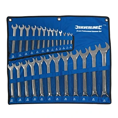 Imagen de Silverline Tools SP100 Llaves combinadas, 25 pzas (6 32 mm)