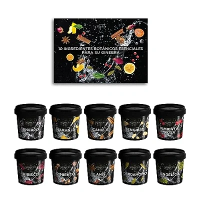 Imagen de Botánicos Para Gin Tonic 10 Básicos Tu Apto Profesionales Y Entusiastas Idea De Regalo Elegante Cualquier Ocasión Made in Italy