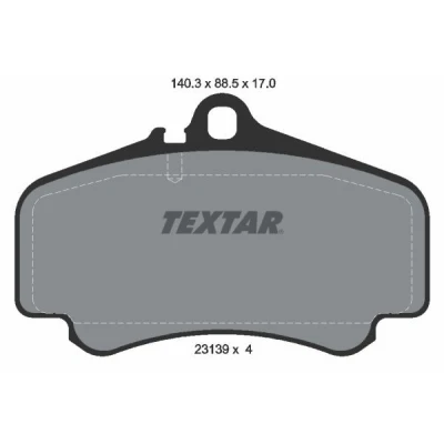 Imagen de TEXTAR 2313901 Juego de pastillas freno preparado para indicador desgaste PORSCHE: 911 Coupé, Cabrio
