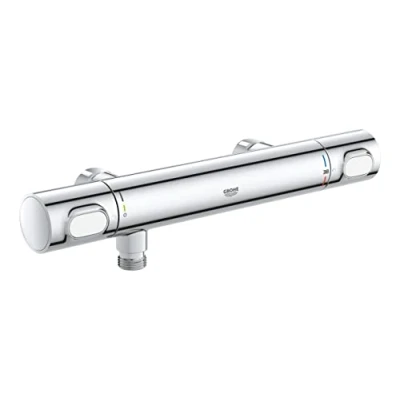 Imagen de GROHE Precision Flow, Termostato ducha, tecnología Water Saving y botón de control ecológico, instalación con QuickSpanner incluída, cromado, 34799000