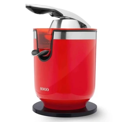 Imagen de Sogo Exprimidor eléctrico de zumo granada y cítricos con 2 conos palanca automático potente silencioso 0,6 Litros 300w Rojo (SS 5280)