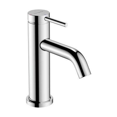 Imagen de hansgrohe Tecturis S grifo lavabo sin desagüe, ahorro de energía (CoolStart), monomando 80 mm, mezclador agua (EcoSmart+), cromo, 73301000