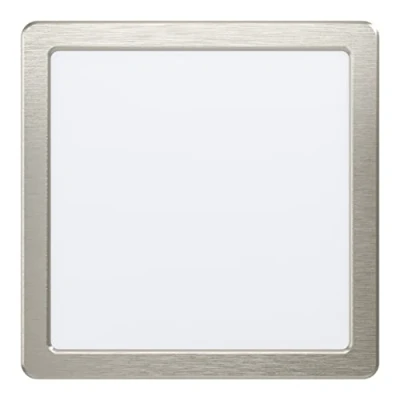 Imagen de Eglo LED foco empotrable Fueva 5, lámpara de acero y superficie iluminada plástico, iluminación níquel mate blanco, L x A 21,6 cm