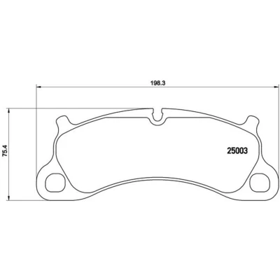 Imagen de BREMBO P 65 025 Juego de pastillas freno preparado para indicador desgaste sin accesorios PORSCHE: 911 Cabrio