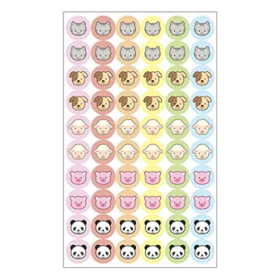 Imagen de Haberdashery Online Emparejador de Calcetines: Animals 60 Etiquetas termoadhesivas