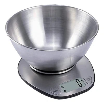 Imagen de Wehouseware® Báscula Digital para Cocina con Bol Removible Balanza de Acero Inoxidable,