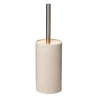 Imagen de TATAY Escobilla de Baño BORA, Fabricada en Polipropileno Libre BPA, Cubeta con Interior Polipropileno, Color Beige, Medidas 9.8 x 32.2 cm