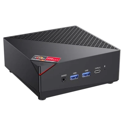 Imagen de ACEMAGICIAN AM06PRO Mini PC, AMD Ryzen 7 5700U (8C/16T, hasta 4,3 GHz), Ordenadores de sobremesa 32GB RAM DDR4 512GB M.2 2280 SSD, Doble Ethernet/WiFi 6/para Oficina, Ordenador Pequeño
