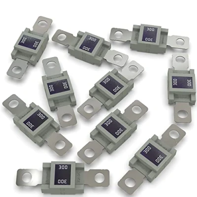 Imagen de AUPROTEC Fusible MEGA Fusibles de alta corriente atornillables 80A 500A selección: 300A Ampere gris, 10 piezas
