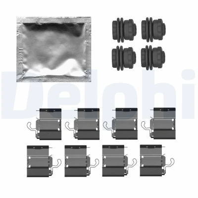 Imagen de DELPHI LX0787 Kit de accesorios, pastillas frenos FIAT: Ducato III Camión plataforma / Chasis, Furgón, Bus