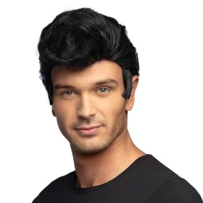 Imagen de Boland 85748 Peluca Danny 50s, peinado de pelo sintetico para disfraces carnaval, disfraz rock &#039;n&#039; roll, fiesta tematica