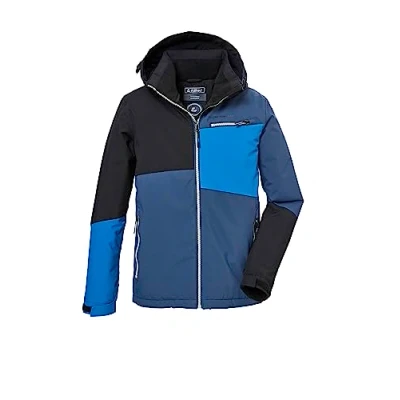 Imagen de killtec Niño Chaqueta funcional con capucha y paranieves/chaqueta de exterior impermeable KOW 161 BYS JCKT, deep royal, 152, 40917 000