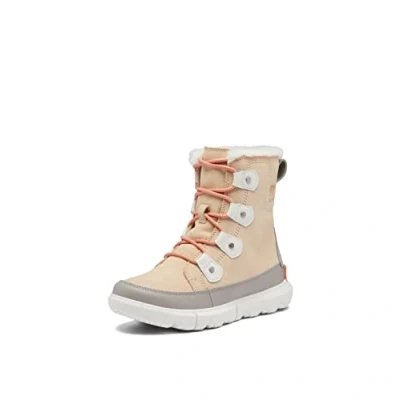 Imagen de Sorel Explorer Joan WP, Botas de Invierno Impermeables, Mujer, Nova Sand/Sea Salt 2 Faux Fur, 40 EU
