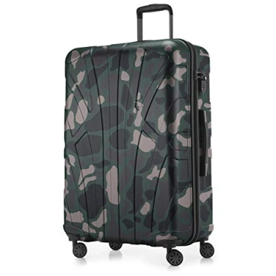 Imagen de Suitline Maleta rígida, Equipaje de Viaje, TSA, 76 cm, Aprox. 96 litros, 100% ABS Mate, Camuflaje