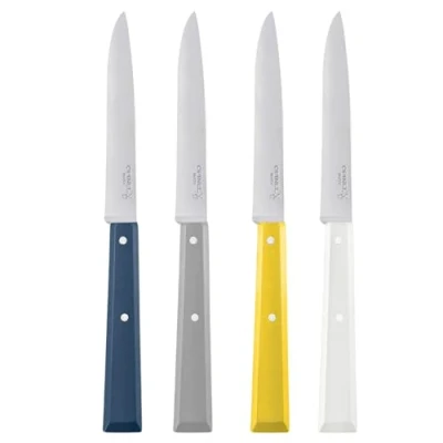 Imagen de OPINEL 254406 Tafelmesser Set, 4tlg. Bon Appetit Celeste Juego de Cuchillos Mesa (4 Piezas), Unisex Adulto, Azul, Medium