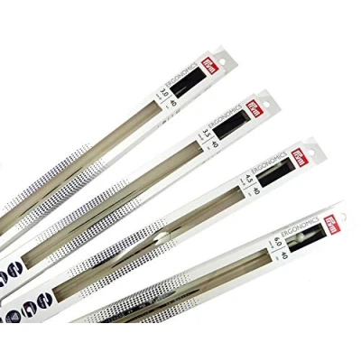 Imagen de Prym Agujas de Tejer/ergonómico Single Point, Metal, Multicolor, 6 mm, 35 cm Largo, 1