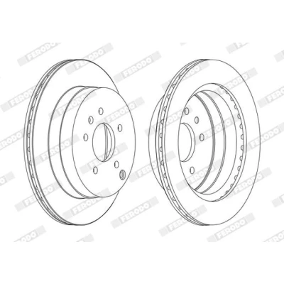 Imagen de FERODO PREMIER DDF1660C Disco de freno 302 20 5 ventilado revestido sin tornillos CHEVROLET: Captiva, OPEL: Antara